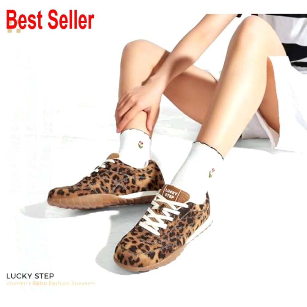 Women's Retro Fashion Sneakers Thin Sole Anti-Slip Comfortable Walking Shoes - Picture 2 of 7